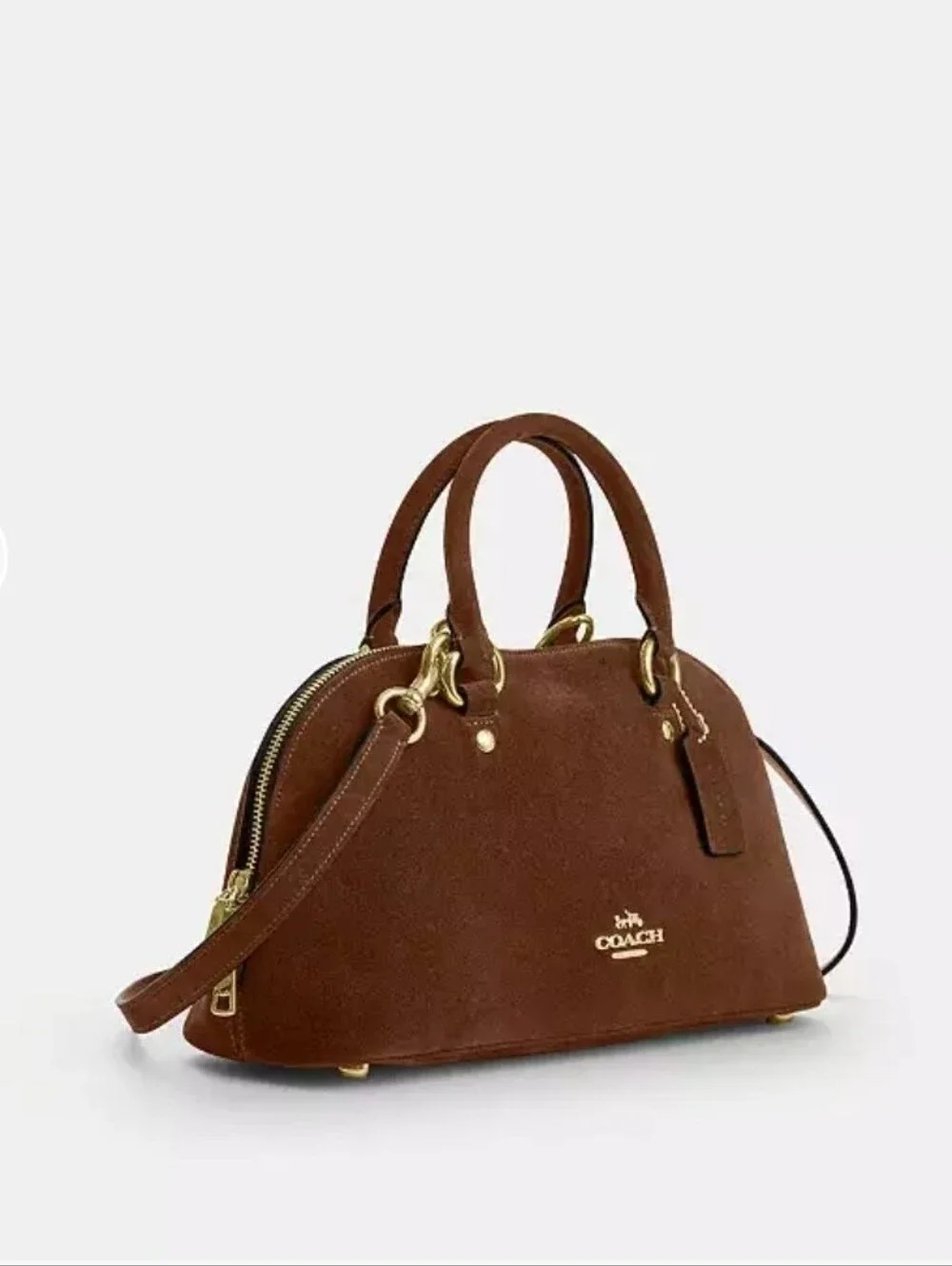 Coach Lara Suede Satchel